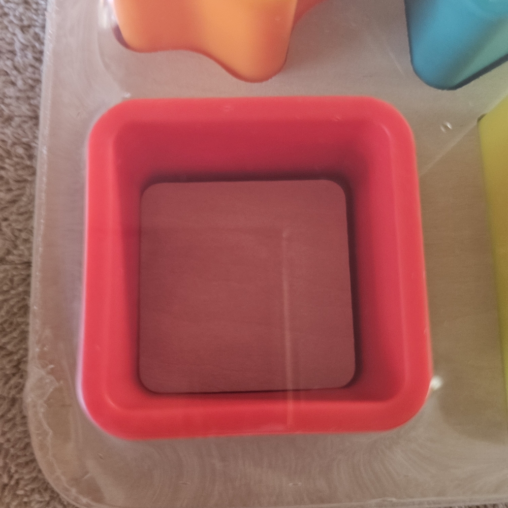 Fisher-Price Colorful Shape Sorter Puzzle - Orange, Teal, Red, Yellow - Picture 4 of 7